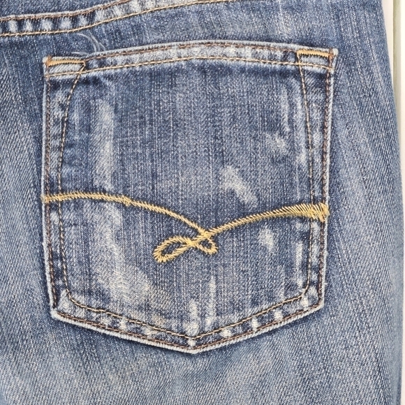 RUEHL NO. 925 Womens Dark Wash Distressed Denim Jeans Size 28x31 - Picture 6 of 11